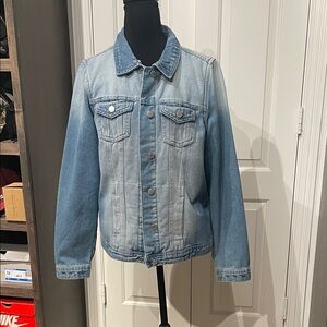 Ci Sono Sherpa Lined Light Blue Denim Jacket (HU)